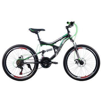ARDIS BUGGY 2AMT Bicycle Black-Green 24, Black